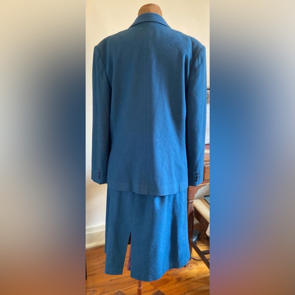 Vintage Pant Her Teal 2-piece Ladies Suit Wool - Picture 4 of 13